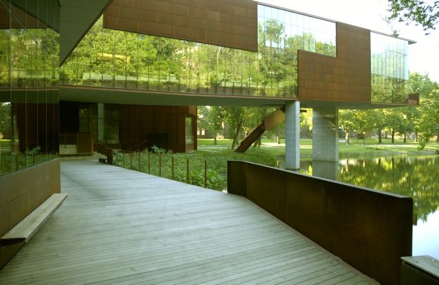 Art Building West summer pond