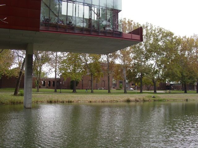 Art Building West pond