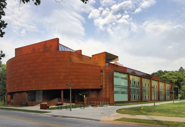 Art Building West wide looking west