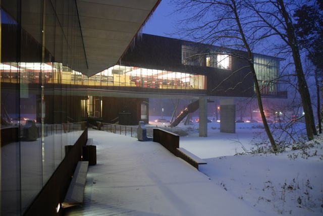 Art Building West looking east